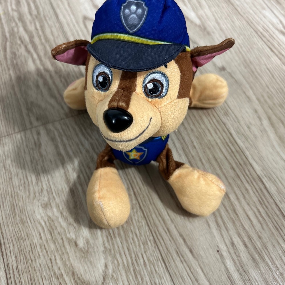 PAW Patrol Chase Plush Kids 8 inch Brown Police Dog Spin Master Toy 2013